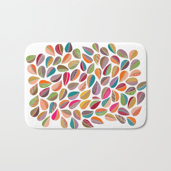 Leaf Colorful Bath Mat