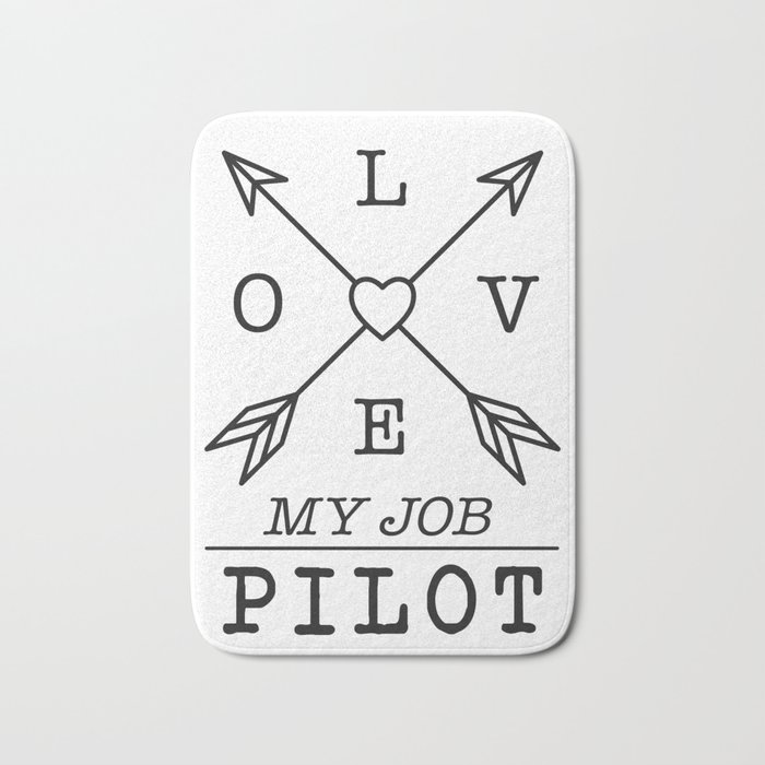 Pilot profession Bath Mat