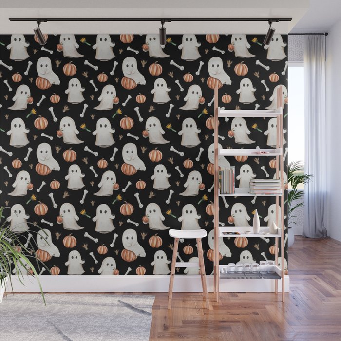 HALLOWEEN GHOST PARTY Wall Mural