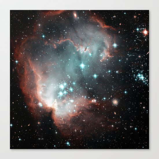 Nebula and stars Canvas Print