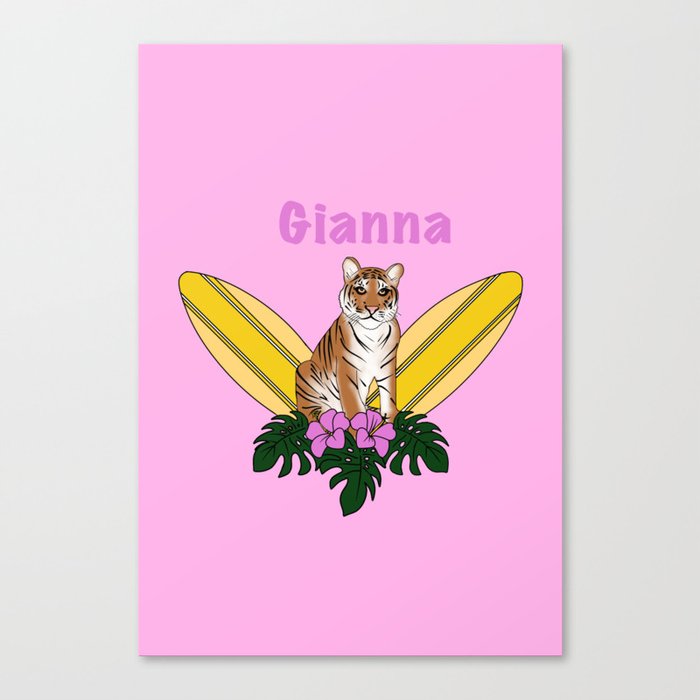 Gianna t-shirt Canvas Print