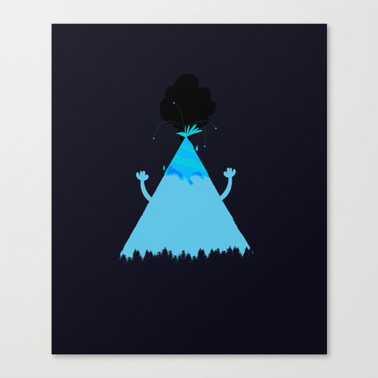 Volcanoes Love to Party Canvas Print