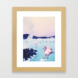 Pink lagoon Framed Art Print