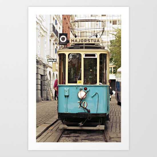 the tram Art Print