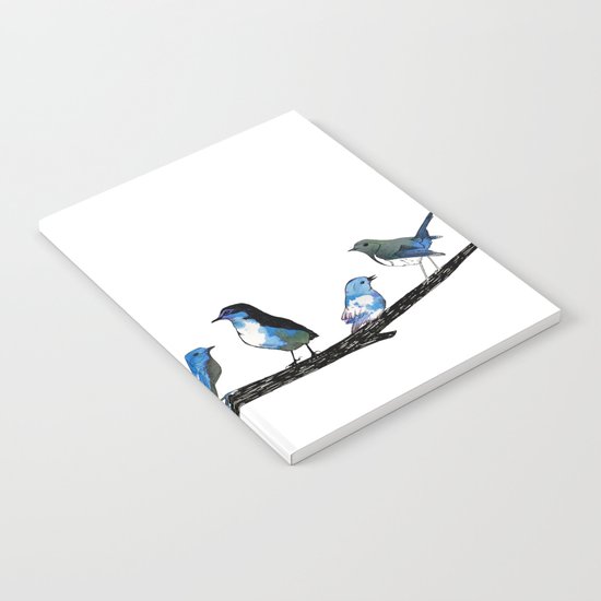 Blue Birds Notebook