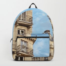 Paris streets, architecture photography, buildings prints, rues de Paris, City of Love Backpack