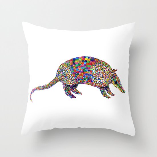 armadillo Throw Pillow