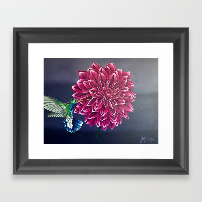 Flower Focused Framed Art Print