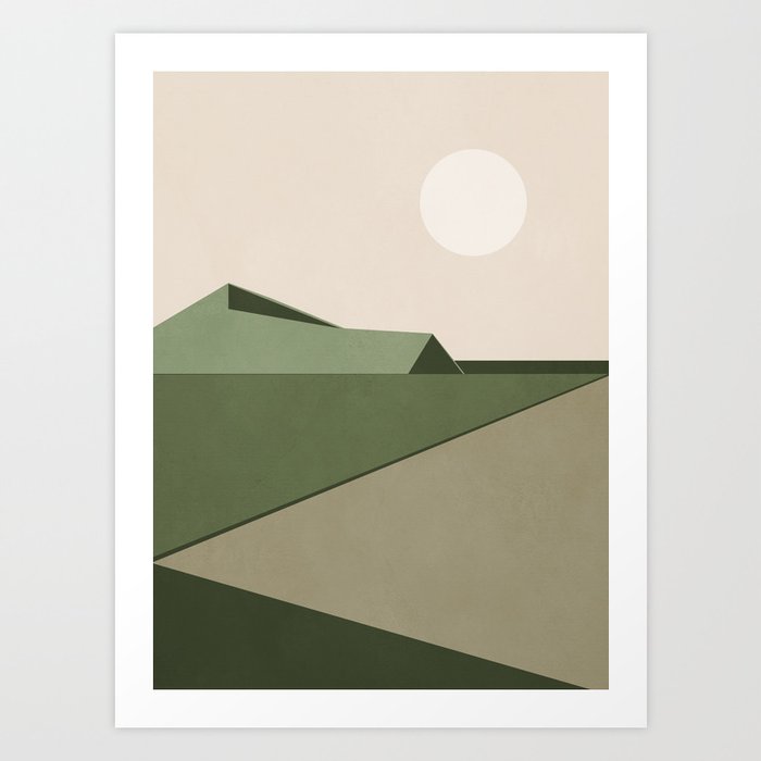 Abstract Minimal Geometric 14 Art Print