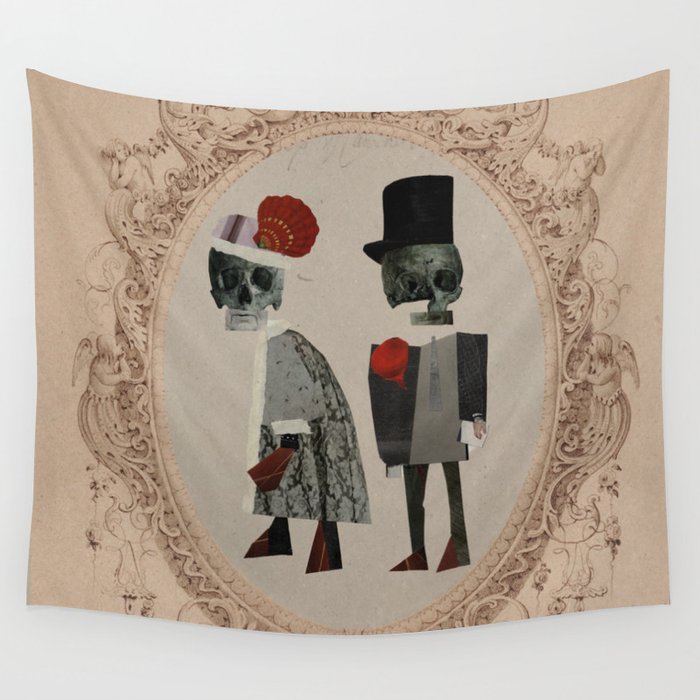Mr. and Mrs. Death Wall Tapestry