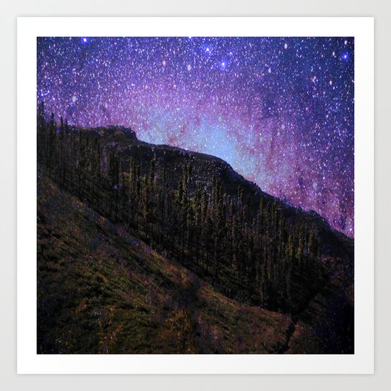 Night in the woods # Art Print