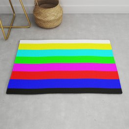  SMPTE color bars | TV Color Test Bars | Stand By Colour Bars Rug