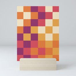 Fall Checker Mini Art Print