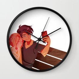 YOI: Sleepy Selfie Wall Clock | Drawing, Yoi, Pliroy, Yurionice, Illustration, Jeanjacquesleroy, Vector, Digital, Yuriplisetsky 