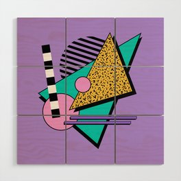 Memphis pattern 103 - 80s / 90s Retro Wood Wall Art