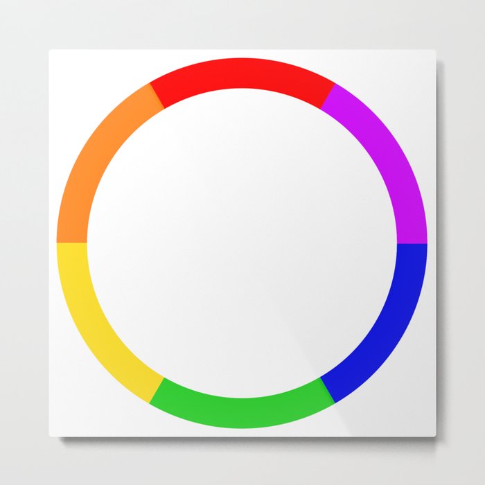 LGBT Rainbow Circle Metal Print