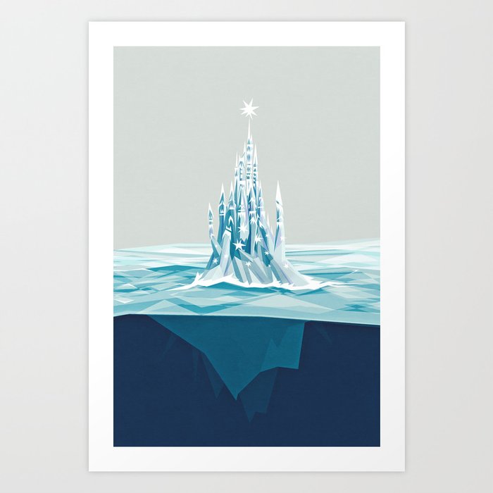 Discover the motif ICEBERG CASTLE by Yetiland as a print at TOPPOSTER
