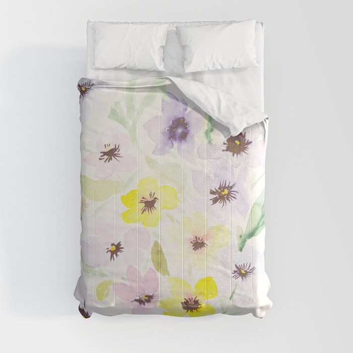 Mediterranean Flowers - soft version Comforter