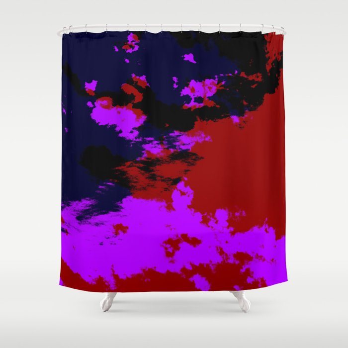 Ichiryu - Abstract Colorful Batik Camouflage Tie-Dye Style Pattern Shower Curtain