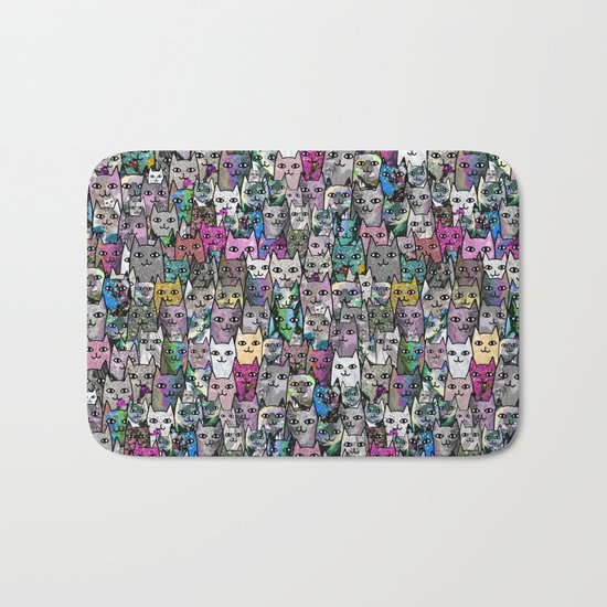 Gemstone Cats CYMK Bath Mat