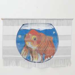 Gertrude the Goldfish in a Fishbowl  Wall Hanging