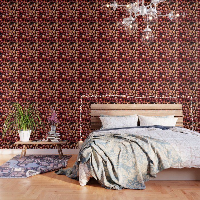 Multicolored Coffee Beans Wallpaper By Pardus Society6