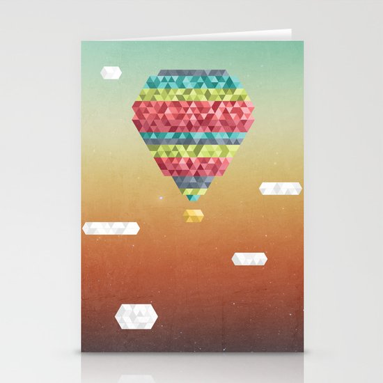 Triangular Skies Stationery Cards