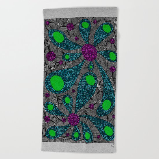 - cosmos_06 - Beach Towel