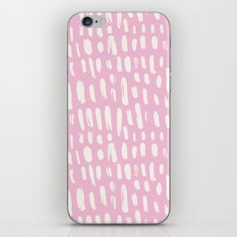 Nosegay Pink Boho Dashes iPhone Skin