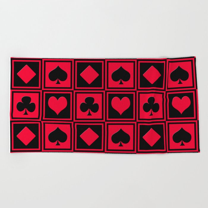 Playing card 2 Beach Towel