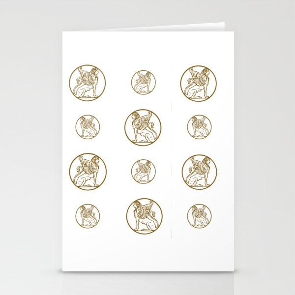 ForteFemme logo repeating grid Stationery Cards
