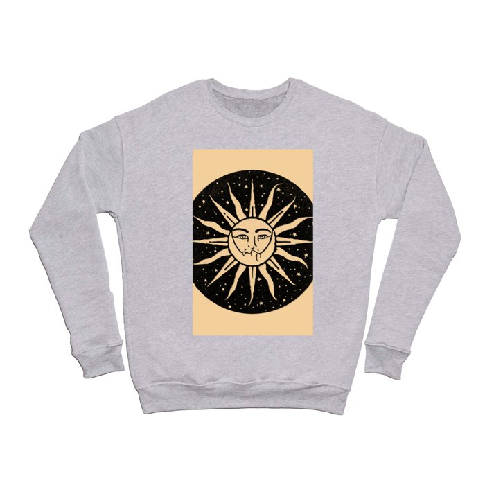 Moon & Sun Gold Linocut Crewneck Sweatshirt