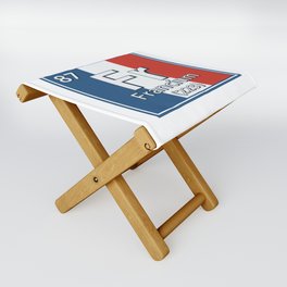Francium - France Flag French Science Folding Stool