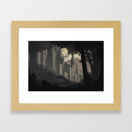 The glow of intrigue Framed Art Print