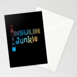 Insulin Junkie Insulin Diabetics Stationery Card