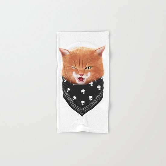 Cheeky cat Hand & Bath Towel