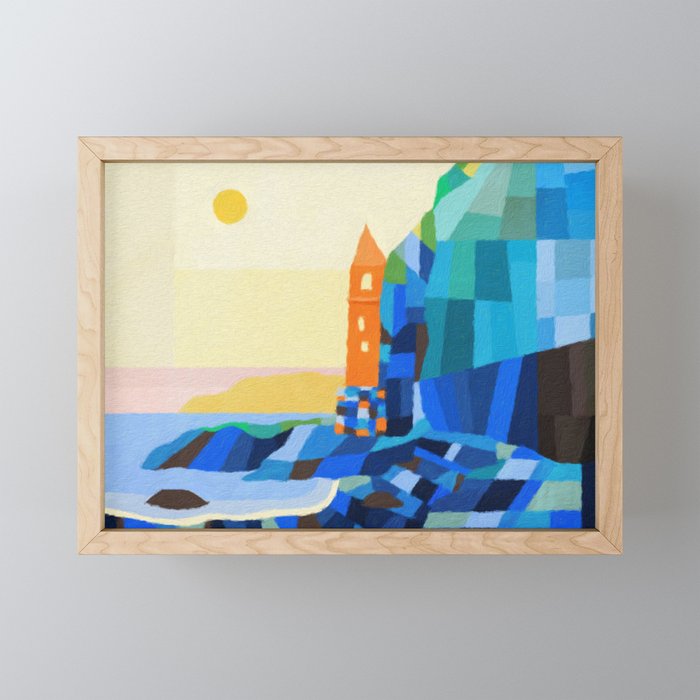 Pirate Tower - Victoria Beach Framed Mini Art Print