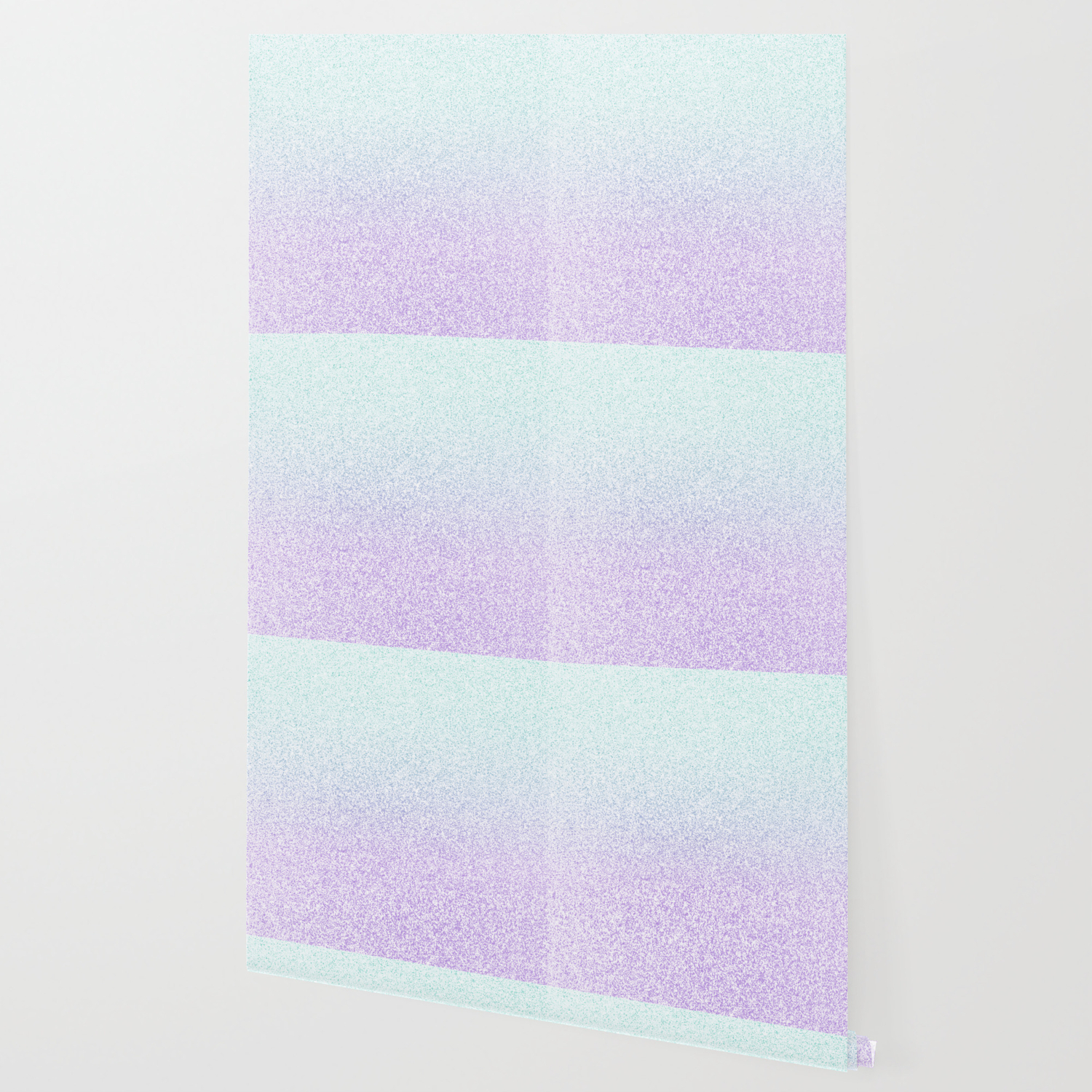Colorful Purple And Green Watercolor Trendy Glitter Mermaid Pastel