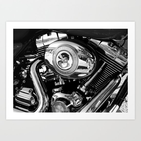 Black & White Power Art Print