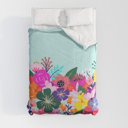 Wildflower garden Comforter