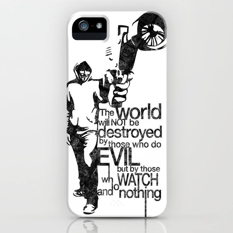 Anonymous And Typography Quote Iphone Case