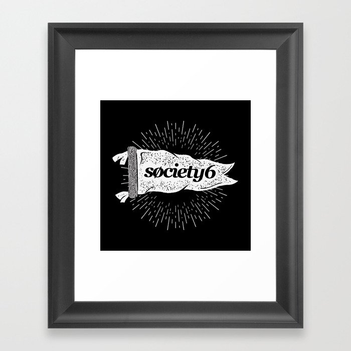 Society6 Banner Framed Art Print