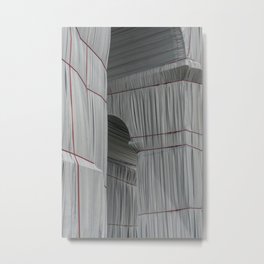 Wrapped by Christo & Jeanne-Claude ᝢ architectural photography ᝢ abstract minimalism Metal Print
