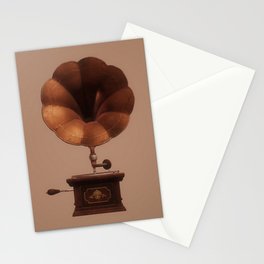 Gramophone Stationery Card