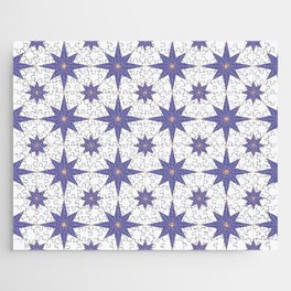 Peri Stars tile pattern. Geometric ornament. Digital Illustration Background. Jigsaw Puzzle