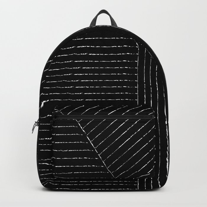 Lines (Black) Backpack