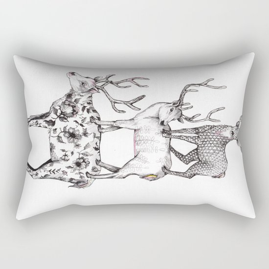 A pile of stags Rectangular Pillow