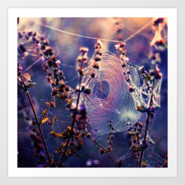 Relics of Morning Art Print | Digital, Autumn, Dreamy, Web, Flowers, Spring, Goodvibes, Summer, Botanical, Nature 