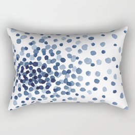 Explosion of Blue Confetti Rectangular Pillow