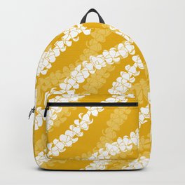 Puakenikeni single leis on Deep yellow Backpack